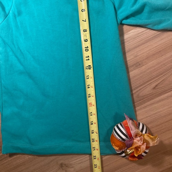 🆕 Crewcuts LS Turquoise blue top size 10 - Picture 3 of 7